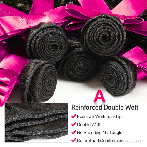 Wholesale 10A Brazilian twisted curly hair 3 bundles of high quality curly hair extensions 100% real hair extensions discounts
